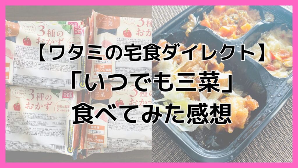 いつでも三菜を食べてみた感想